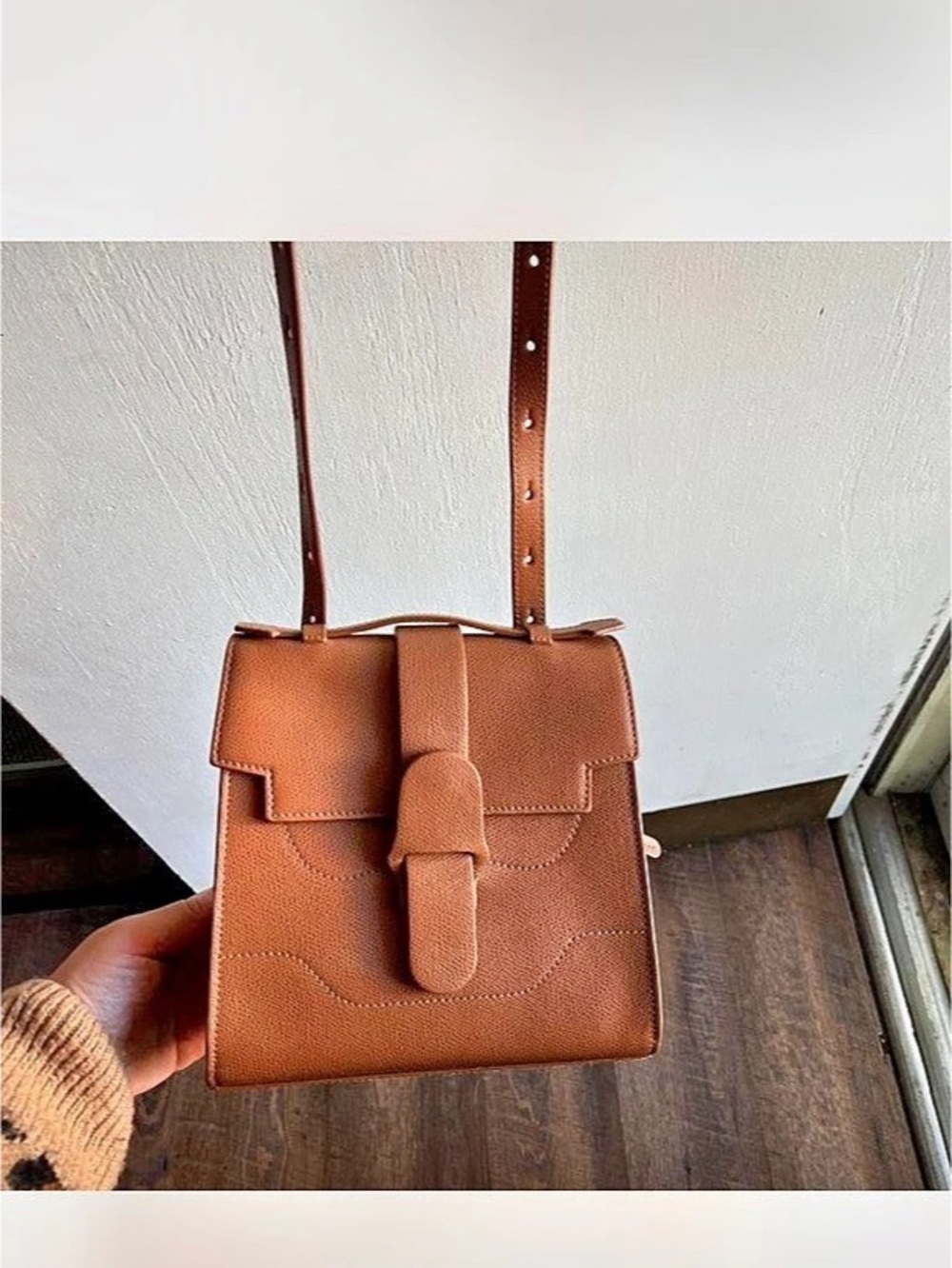 Senreve Brown Leather Crossbody/backpack Bag